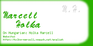 marcell holka business card